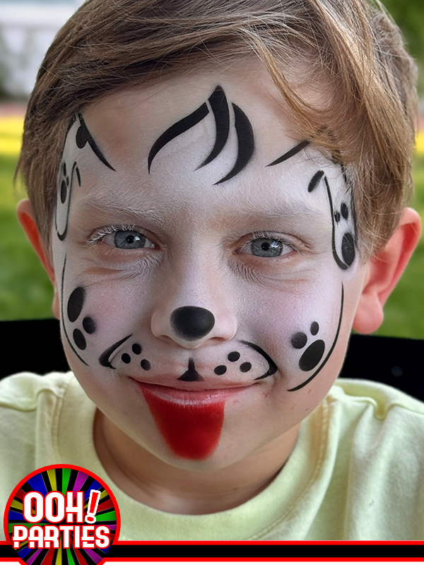 Dalmation Face Paint
