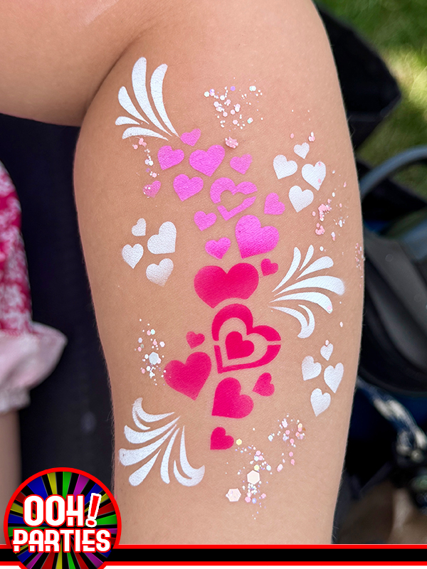 Heart Airbrush Tattoo