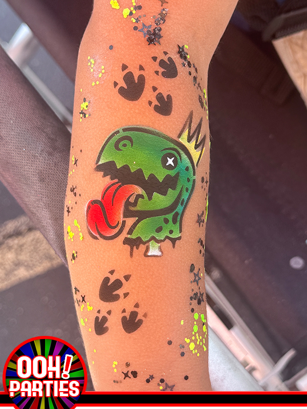 King T-Rex Airbrush Tattoo