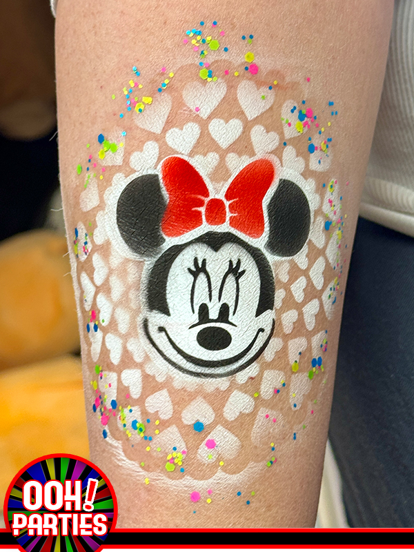 Minnie Mouse Airbrush Tattoo