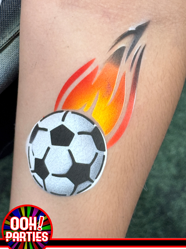 Soccer Airbrush Tattoo