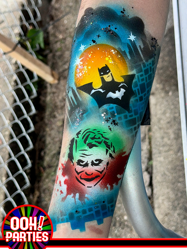 Super Hero Tattoo Joker BAtman