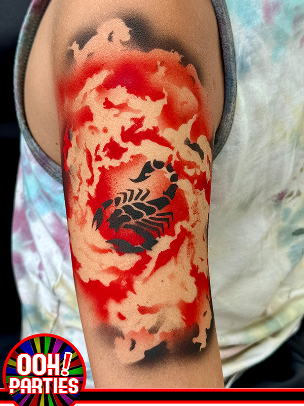 Scorpion Airbrush Tattoo