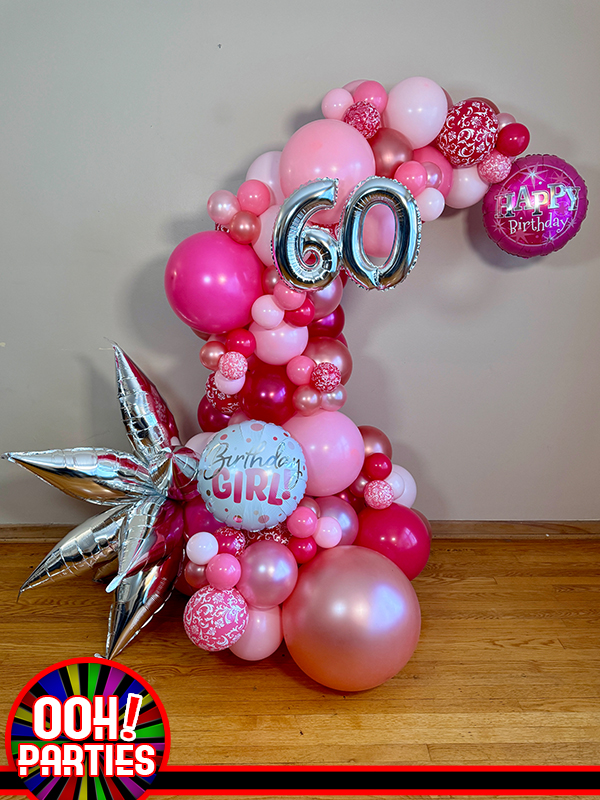 Pink Birthday Demi Arch