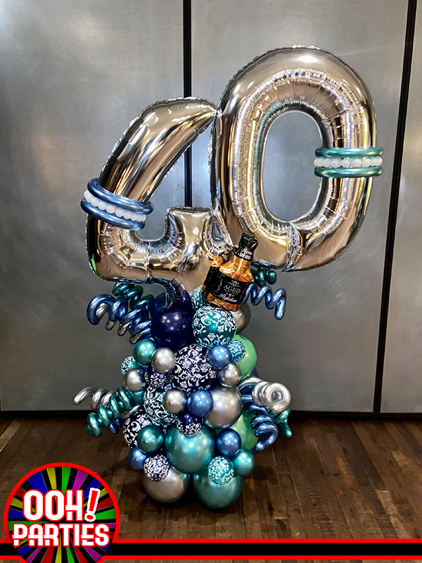40th Birthday Floor Centerpiece