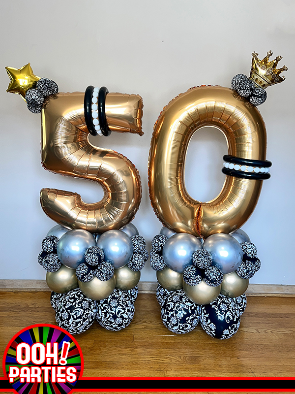 Garland Floor Number Centerpieces
