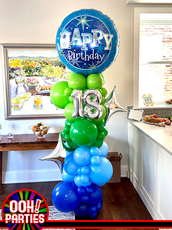 Birthday Garland Column Balloon