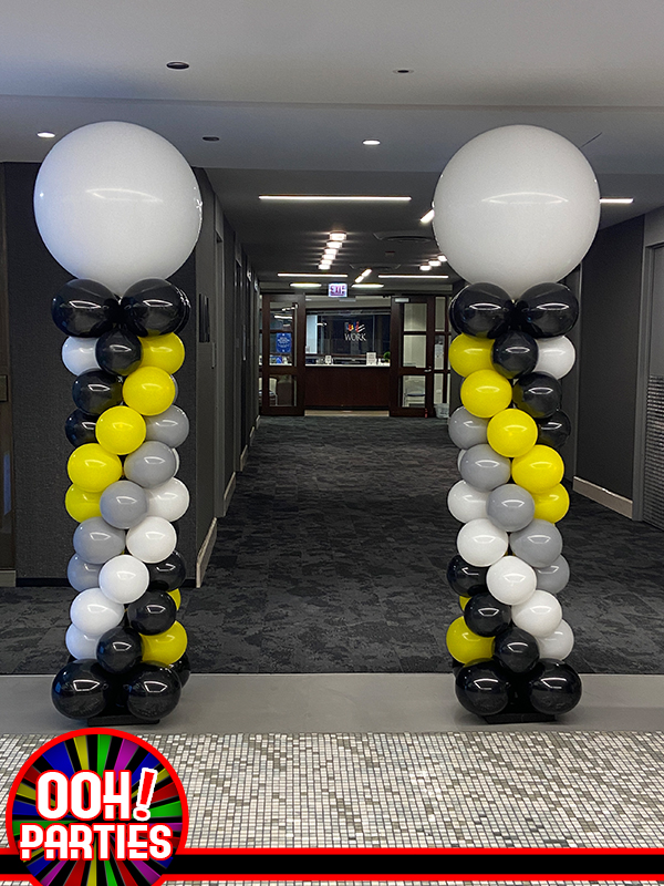 Round Topped Spiral Column Balloons