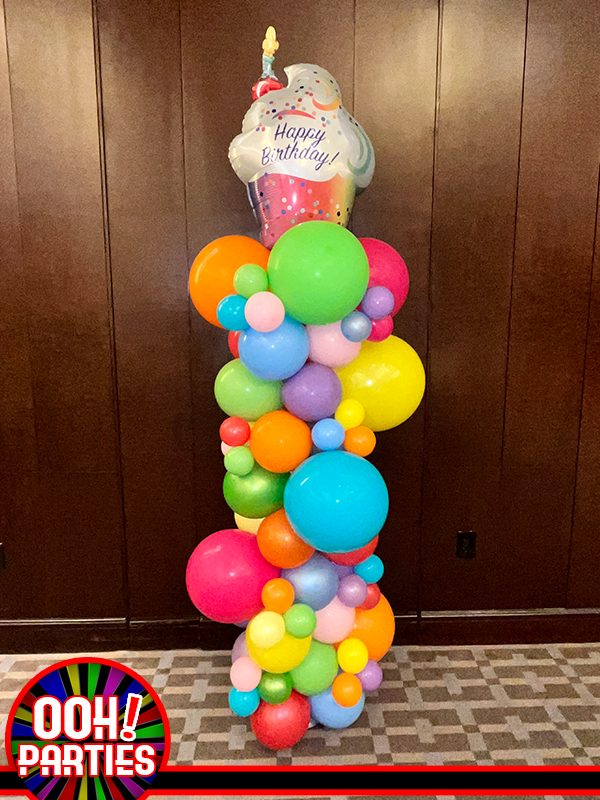 Candy Theme Garland Column