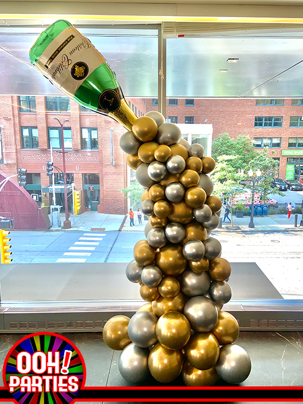 Champaign Pour Balloon Garland
