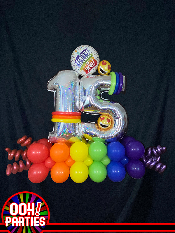 Rainbow Balloon Marquee